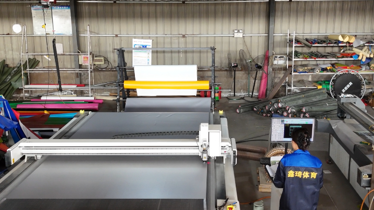 Panoramic View of CNC Cutting Equipment