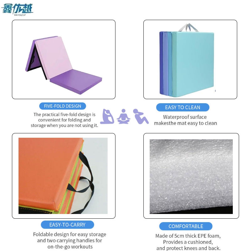 Four-Fold Gymnastic Mat